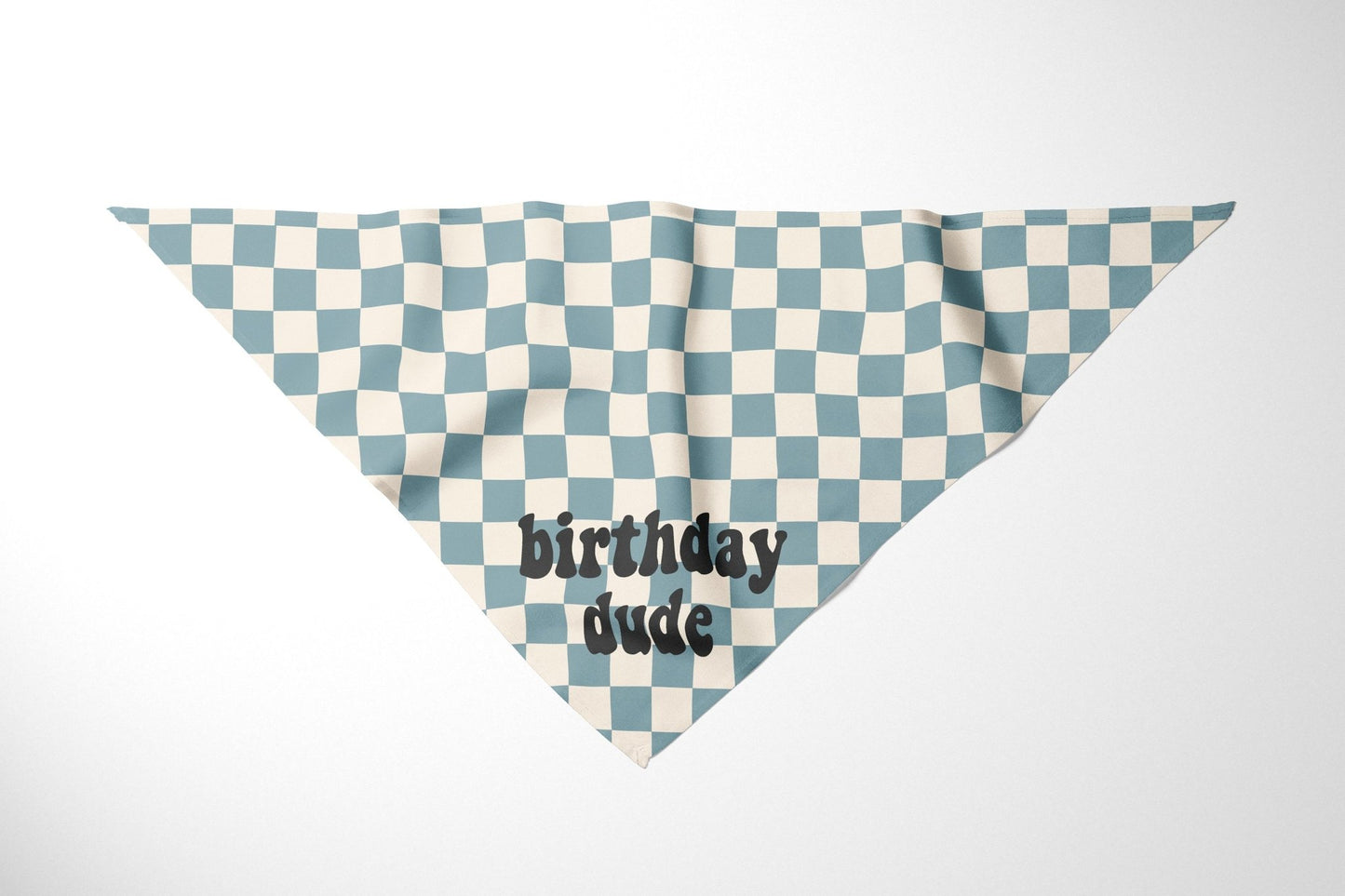Checkered Birthday Dog Bandana Pet Birthday Party Bandana Dog Scarf - Squishy Cheeks