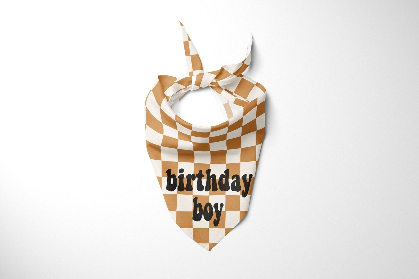 Checkered Birthday Dog Bandana Pet Birthday Party Bandana Dog Scarf - Squishy Cheeks
