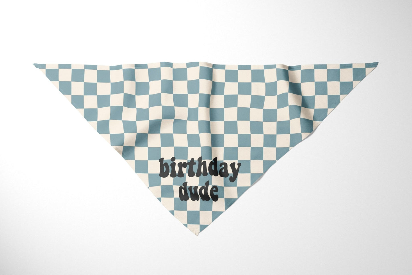 Checkered Birthday Girl Dog Bandana Pet Birthday Party Bandana Dog Scarf - Squishy Cheeks