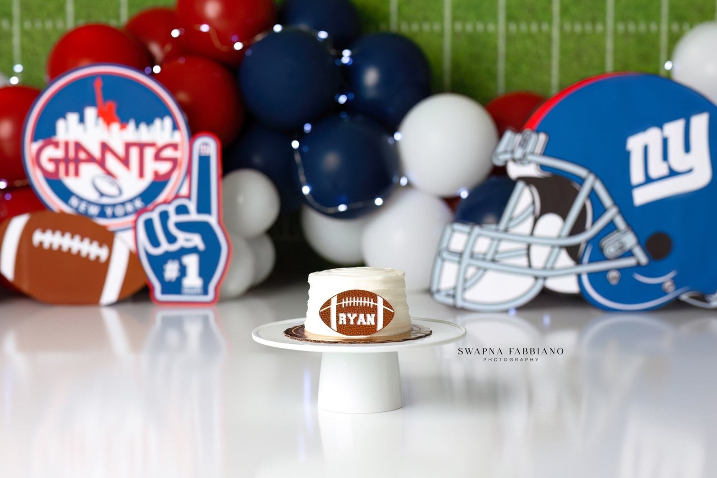 Football Cake Topper First Birthday Personalized Football Cake Topper 1st Birthday - Squishy Cheeks