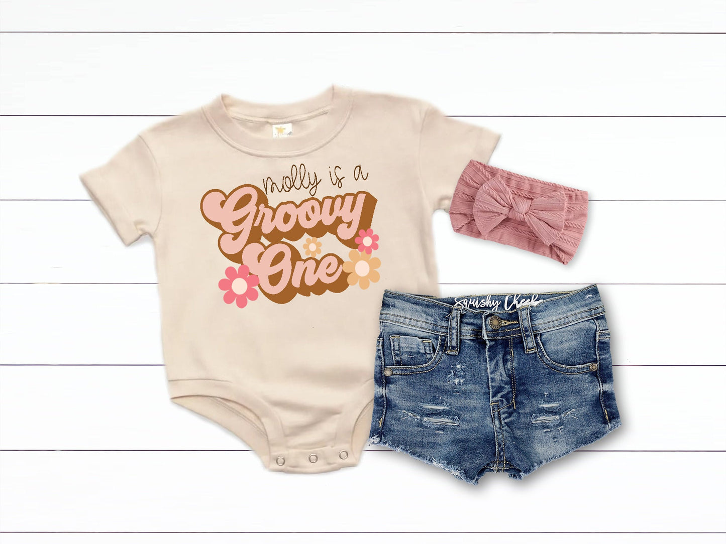 Groovy Family Shirts Groovy One Birthday Groovy Mom Groovy Dad Groovy Bro Groovy Sis Shirts - Squishy Cheeks