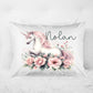 Personalized Unicorn Pillow, Unicorn Theme Bedroom, Custom Name Pillowcase, Unicorn Bedroom Decor, Toddle or Standard sizing - Squishy Cheeks