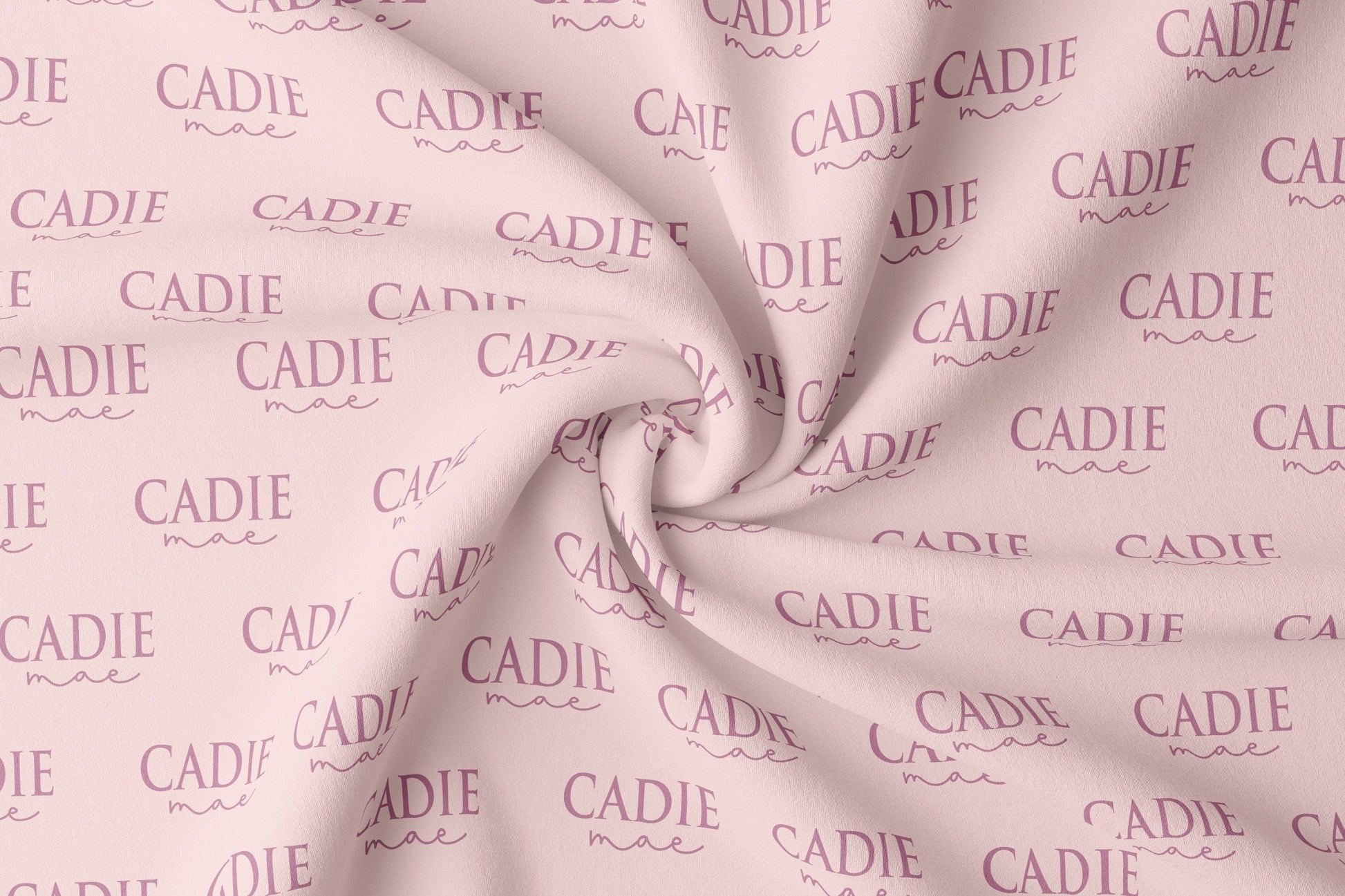 Pink Custom Name Blanket with Name Sign, Baby Girl Personalized Name Swaddle, - Squishy Cheeks