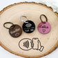 Smart Dog Tag Faux Leather Personalized Dog Tags Quiet Pet Tag Smart Cat Tag - Squishy Cheeks