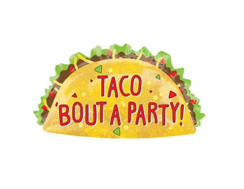 33" Taco Bout A Party Balloon - Squishy Cheeks