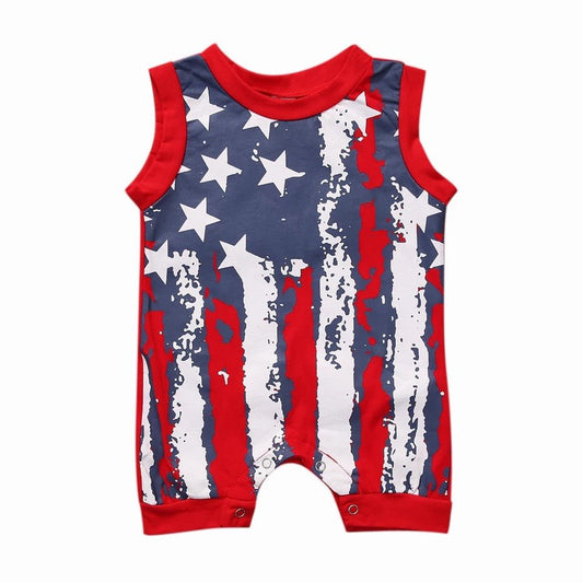 American Flag Romper - Squishy Cheeks