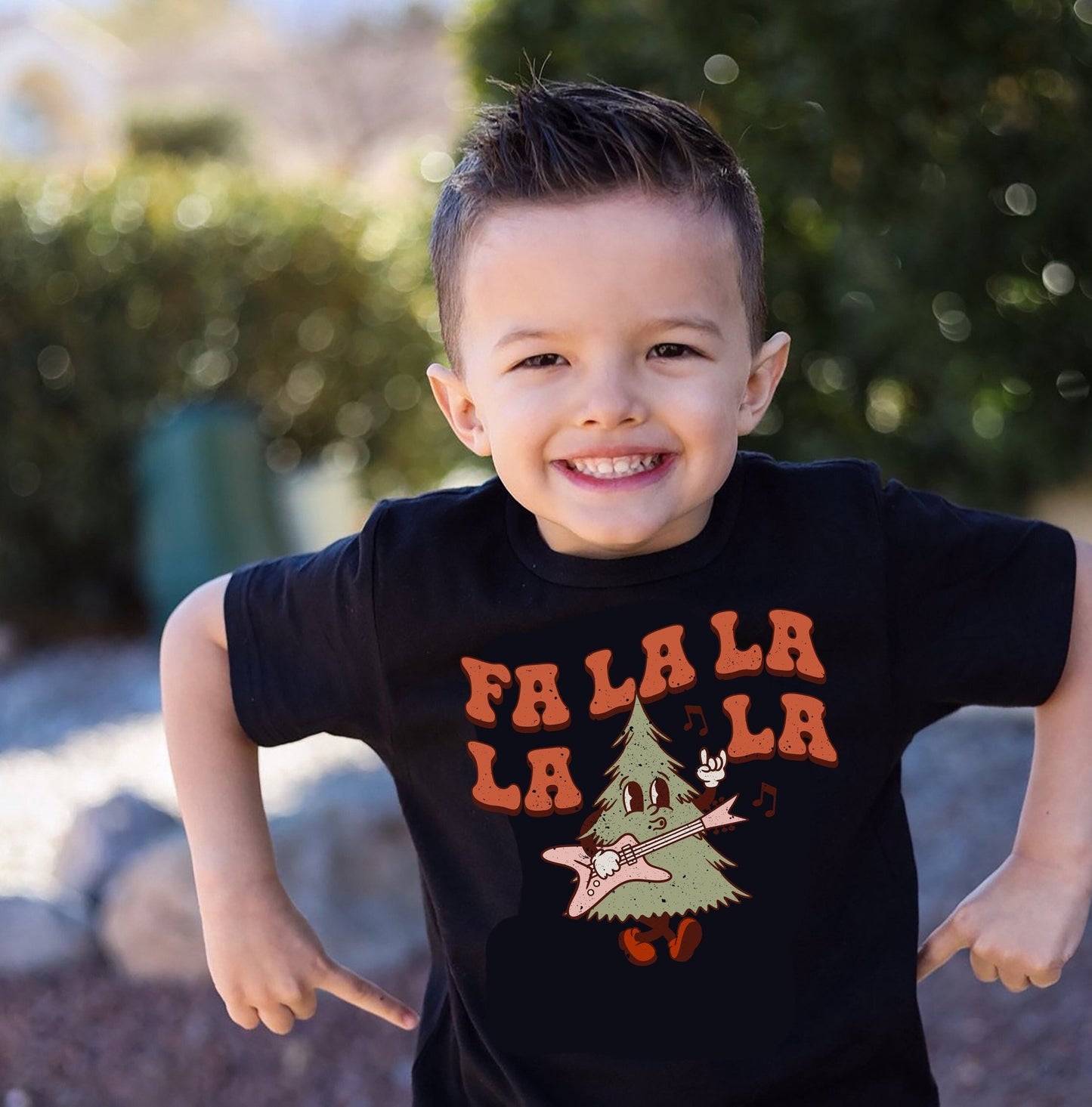 Baby Girl Christmas Outfit Retro Holiday Bubble Romper Sweatshirt 1st Christmas Romper Toddler Fa La La La La Christmas Tree - Squishy Cheeks