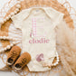 Baby Girl Easter Outfit, Girl Plaid Monogram, Pink Plaid Easter Bubble Romper - Squishy Cheeks