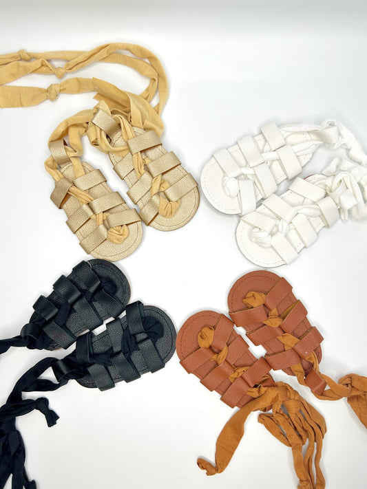 Baby Girl Gladiator Sandals - Squishy Cheeks