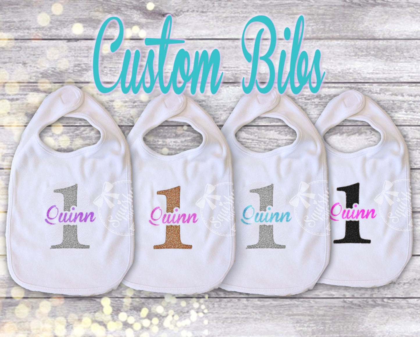 Birthday Bibs Customized - Squishy Cheeks