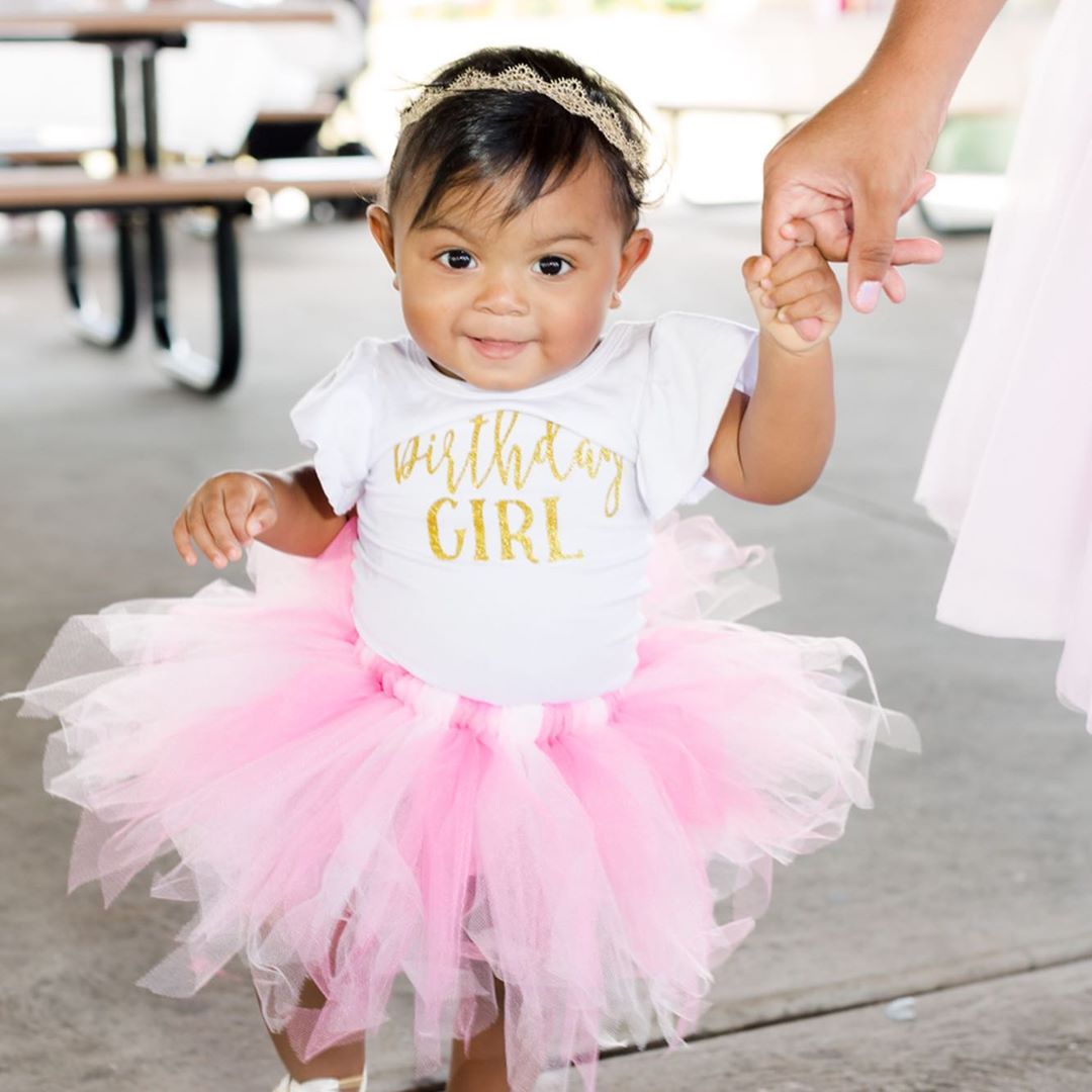 Birthday Girl Flutter Sleeve Bow Back Leotard - Squishy Cheeks