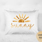 Boho Sun Mustard Name Pillow Sun Theme Bedroom Neutral Mustard Sun 20x30 Standard Pillow - Squishy Cheeks