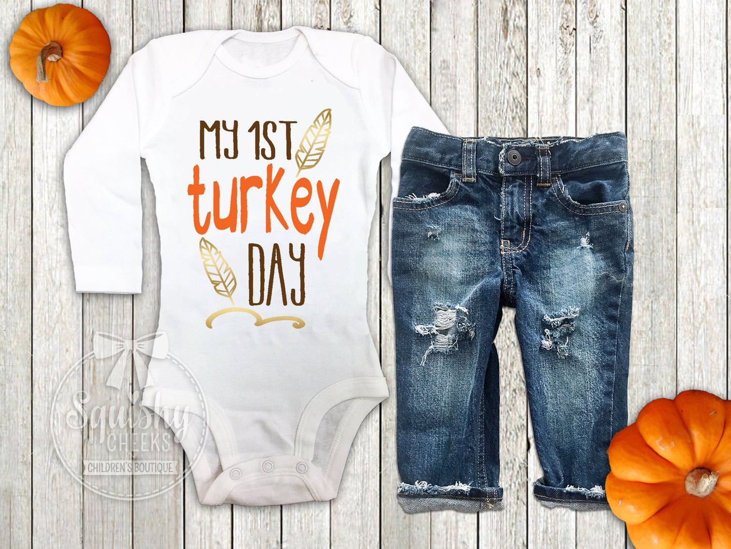 Boy's 1st Thanksgiving Top - Squishy Cheeks