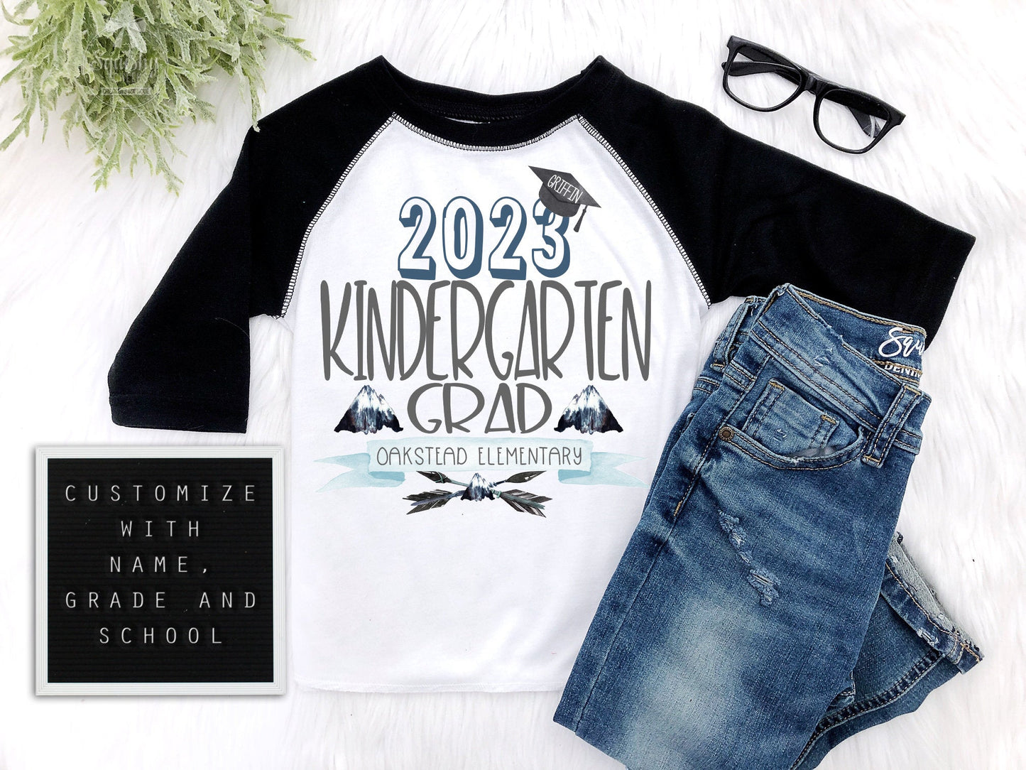 Boys Kindergarten Graduation Shirt Last Day of School Shirt Boys Last Day of Kindergarten Graduation Gift, ANY GRADE - Squishy Cheeks
