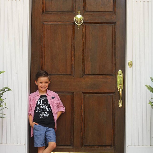 Boy's Last Day Of School Hello Summer Shirt - Squishy Cheeks