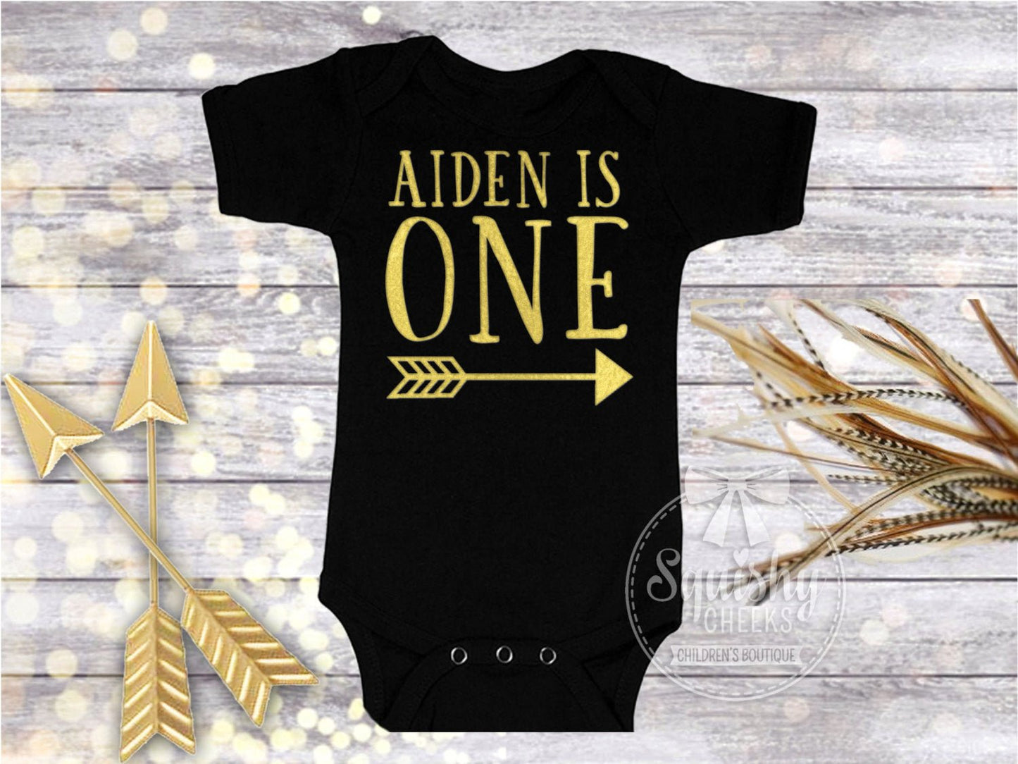 Boy's One Arrow Birthday Top - Squishy Cheeks