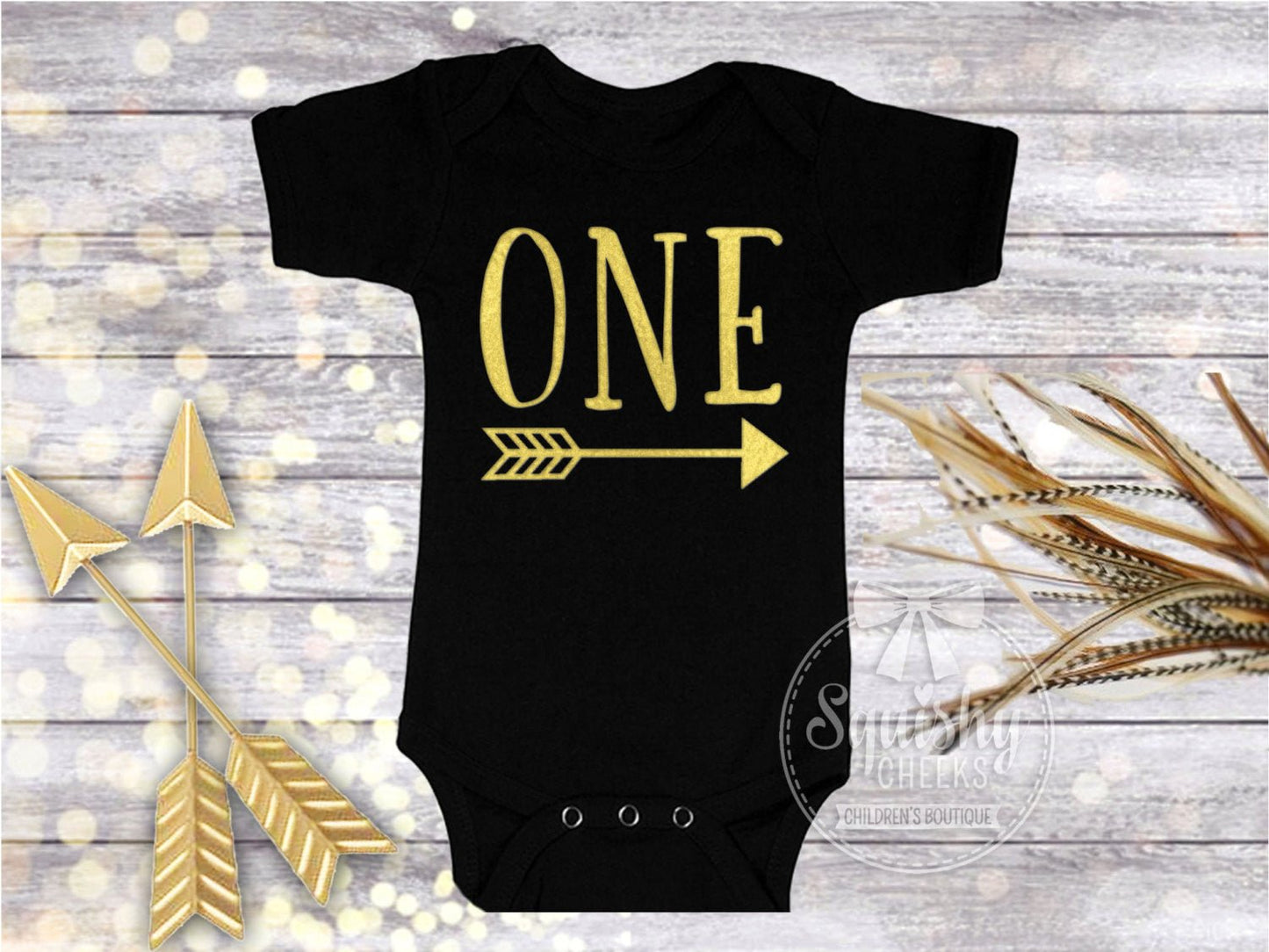 Boy's One Arrow Birthday Top - Squishy Cheeks