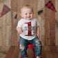 Boy's Personalized Lumberjack Buffalo Plaid Birthday Outfit - Squishy Cheeks