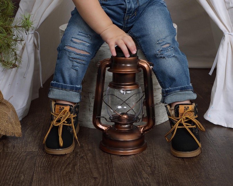 Boy's Personalized Lumberjack Buffalo Plaid Birthday Outfit - Squishy Cheeks