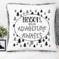 Boy's Personalized Your Adventure Awaits Plush Pillow - Squishy Cheeks