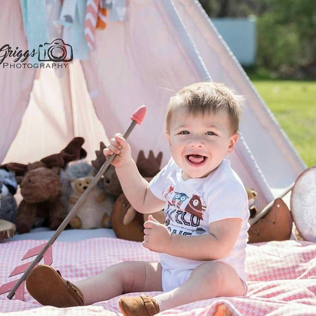 Boy's Wild One Woodland Animals First Birthday Top - Squishy Cheeks