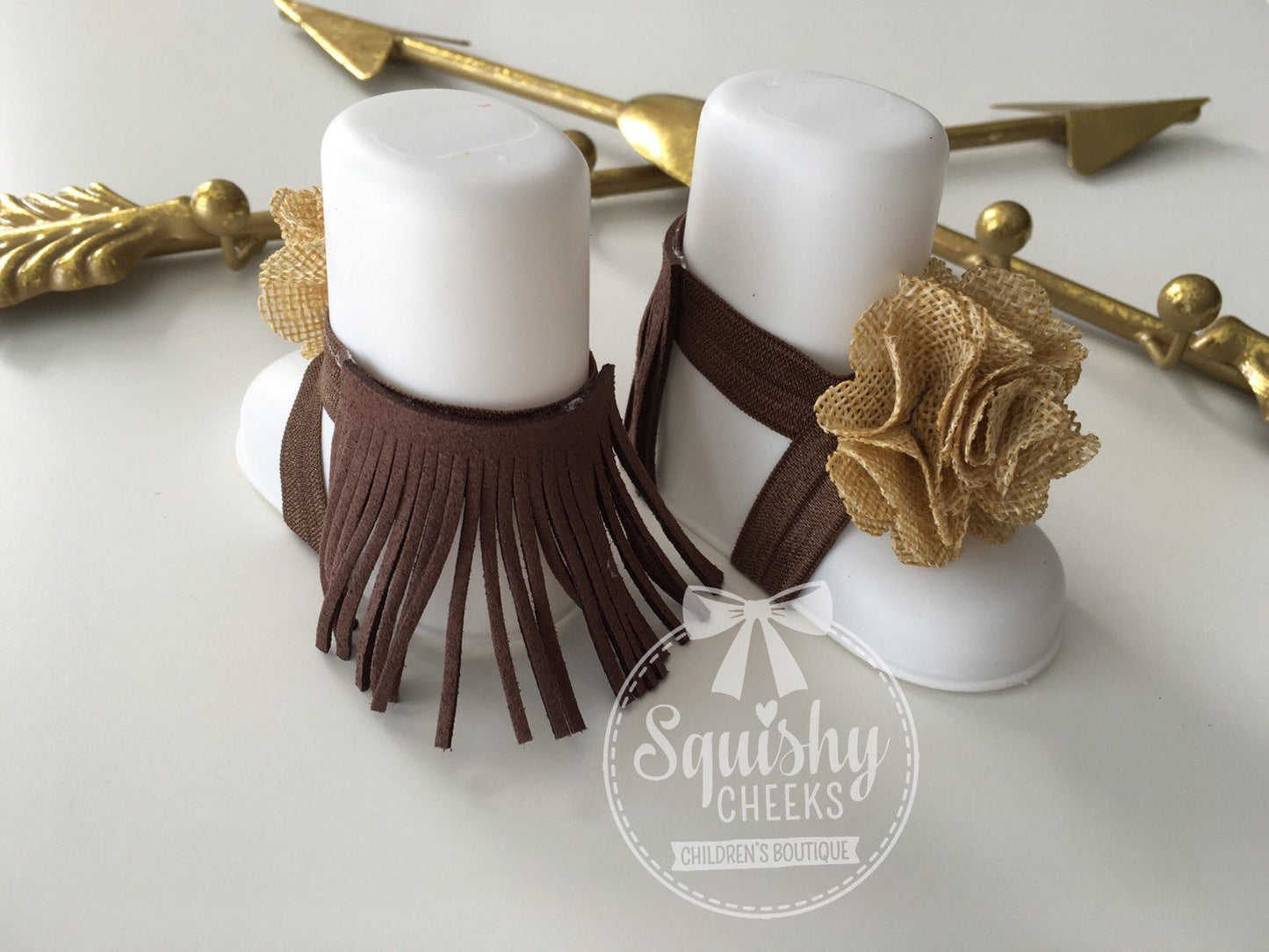 Brown Moccasin Piggy Petals® - Squishy Cheeks