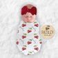 Cherry Baby Blanket - Squishy Cheeks