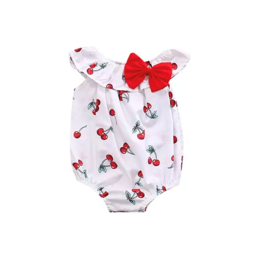 Cherry Bubble Romper - Squishy Cheeks