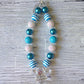 CLEARANCE Icicle Jewel Winter Wonderland Chunky Necklace - Squishy Cheeks