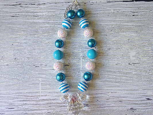 CLEARANCE Icicle Jewel Winter Wonderland Chunky Necklace - Squishy Cheeks