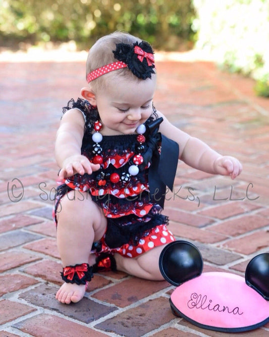 CLEARANCE Patterned Ruffle Rompers - Squishy Cheeks