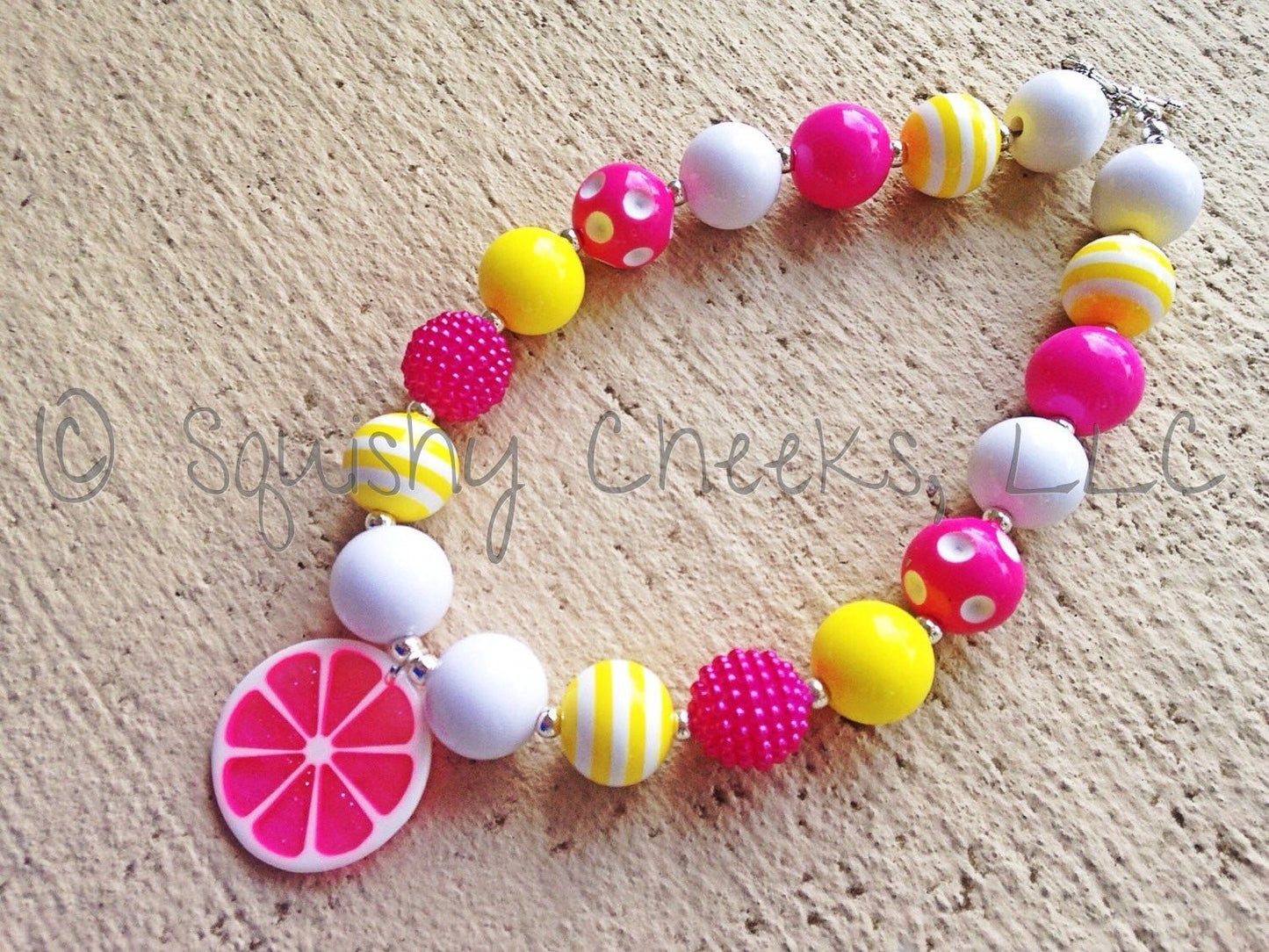 CLEARANCE Pink Lemonade Necklace - Squishy Cheeks