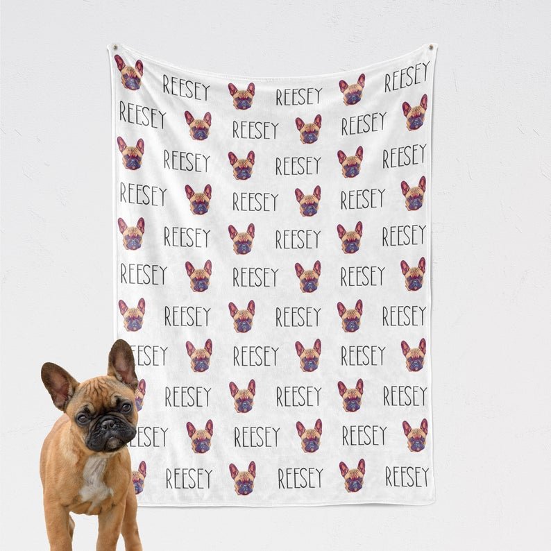Custom Pet Photo Blanket - Squishy Cheeks