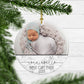 Custom Photo Baby's 1st Christmas Keepsake Ornament - Squishy Cheeks