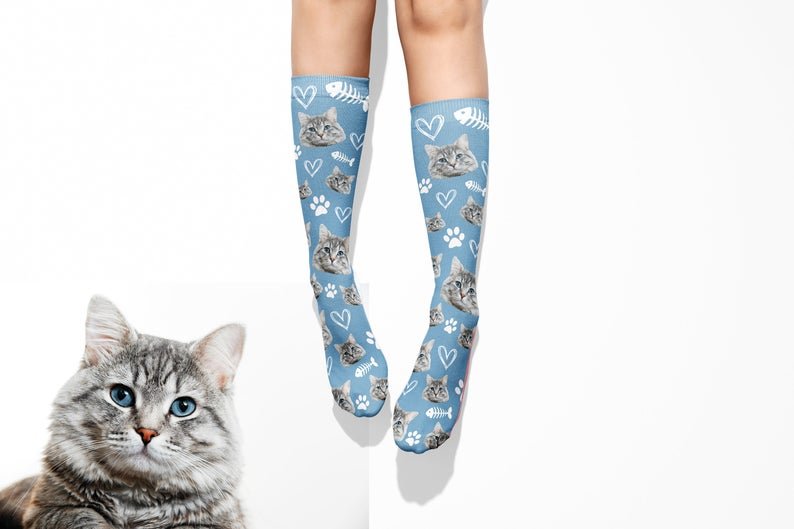 Custom Photo Pet Socks - Squishy Cheeks