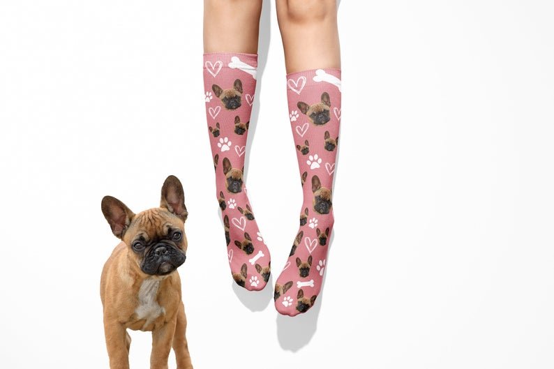 Custom Photo Pet Socks - Squishy Cheeks