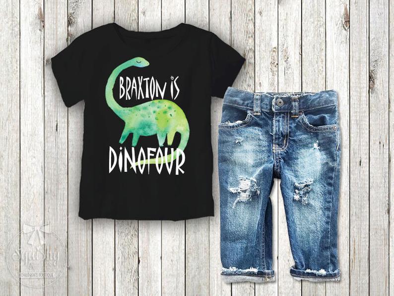 Dinosaur Birthday Family Matching Tops - Squishy Cheeks