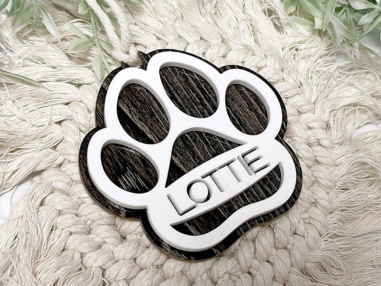 Dog Ornament Personalized Christmas Gift for Dog New Dog Gift Dog Bone Ornament Custom Dog Ornament Dog Mom Gift - Squishy Cheeks