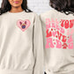Dog Valentine Sweatshirt Custom Dog Photo Shirt, All You Need Is Love And A Dog - Squishy Cheeks