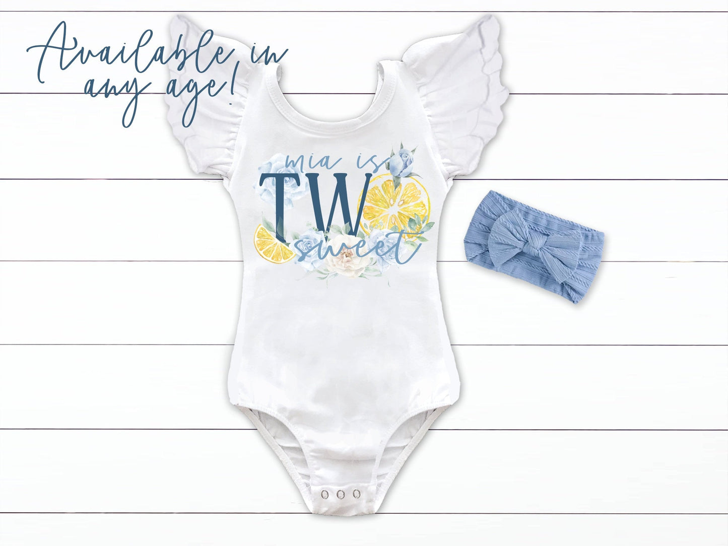 Dusty Blue Lemonade Birthday Top Lemon Sweet One Birthday Two Sweet Lemon Birthday - Squishy Cheeks