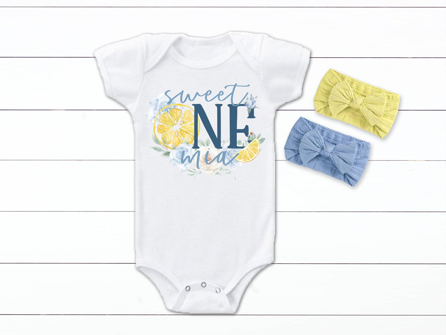 Dusty Blue Lemonade Birthday Top Lemon Sweet One Birthday Two Sweet Lemon Birthday - Squishy Cheeks
