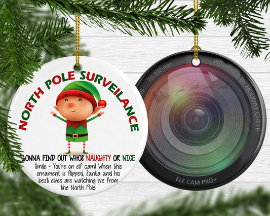 Elf Surveillance Double Sided Ornament - Squishy Cheeks