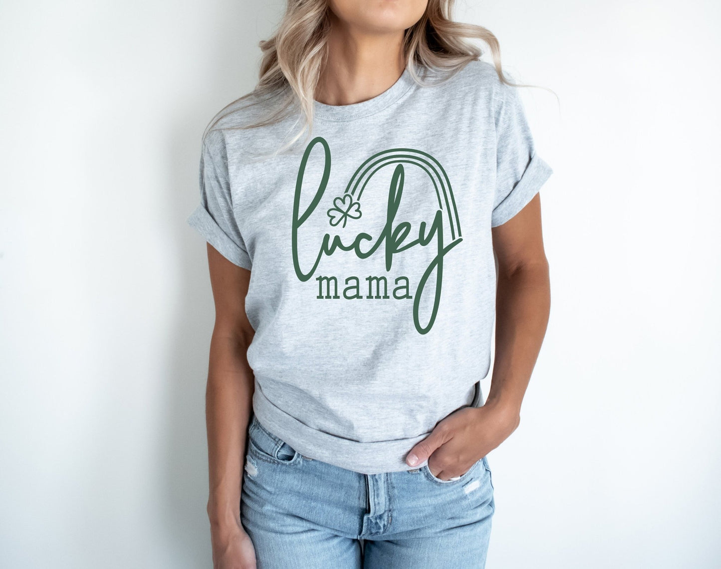 Family St. Patricks Day Sweatshirts Matching St Patricks Day Shirts Custom Lucky Mama St Paddys Day Shirts - Squishy Cheeks