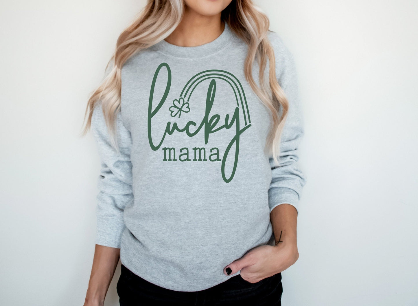 Family St. Patricks Day Sweatshirts Matching St Patricks Day Shirts Custom Lucky Mama St Paddys Day Shirts - Squishy Cheeks