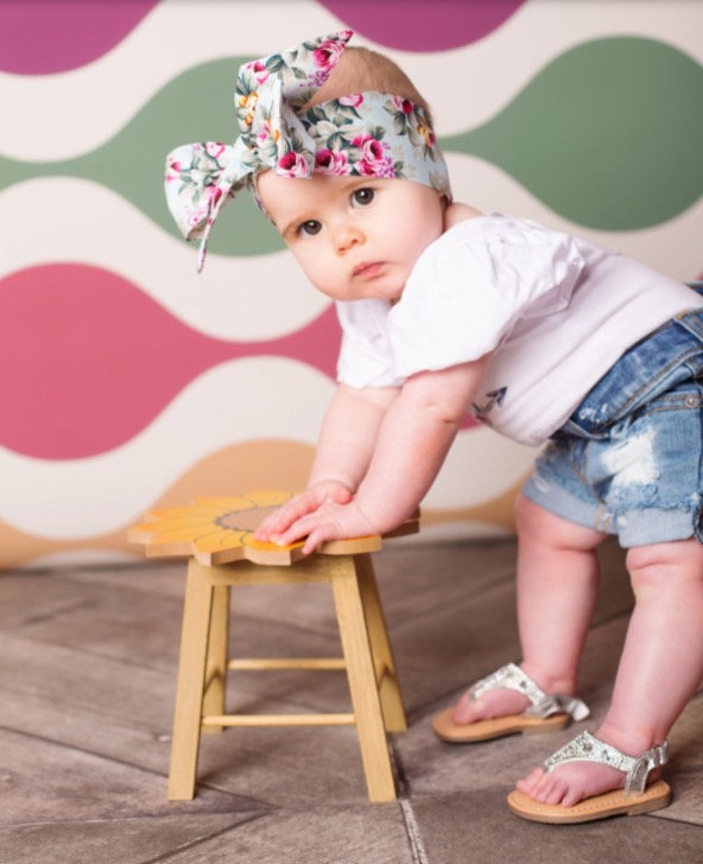 Floral Baby Headwrap - Squishy Cheeks