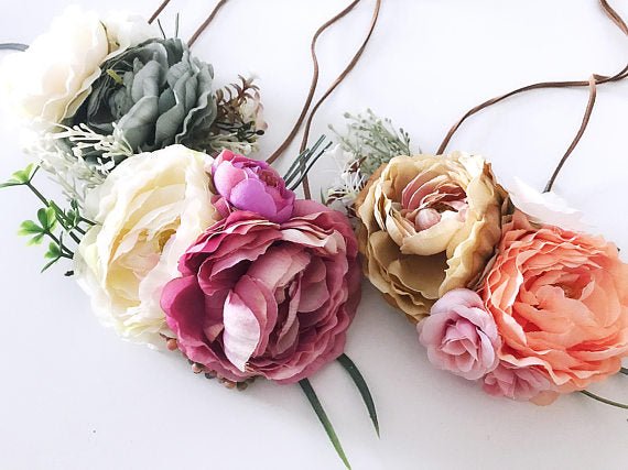 Floral Flower Crown Headbands - Squishy Cheeks