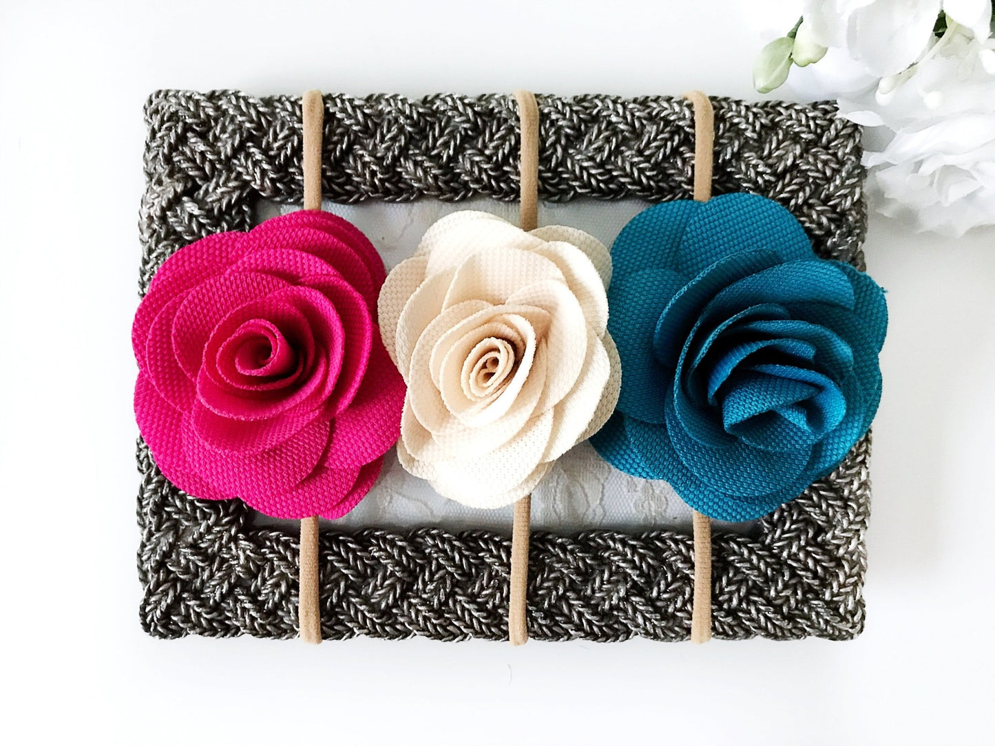 Flower Nylon Headbands - Squishy Cheeks