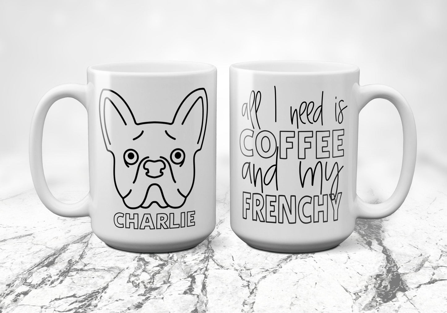 Frenchy Dog Mom Frenchy Lover Gift Shirt Frenchy Coffee Mug Frenchy Wine Tumbler Frenchy Water Tumbler Personalized Dog Mom Gift - Squishy Cheeks