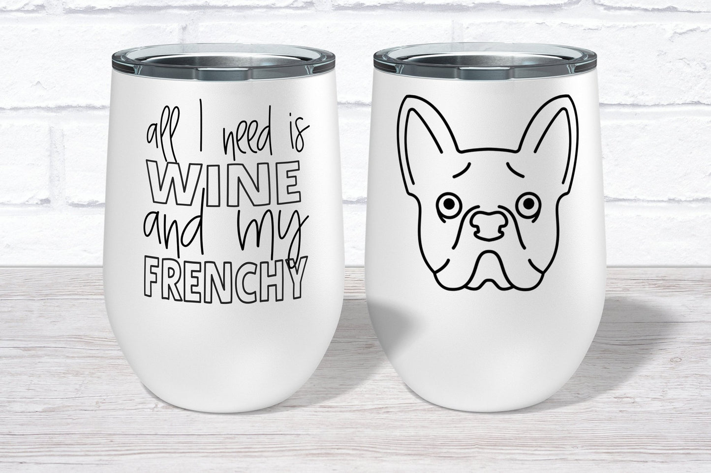 Frenchy Dog Mom Frenchy Lover Gift Shirt Frenchy Coffee Mug Frenchy Wine Tumbler Frenchy Water Tumbler Personalized Dog Mom Gift - Squishy Cheeks