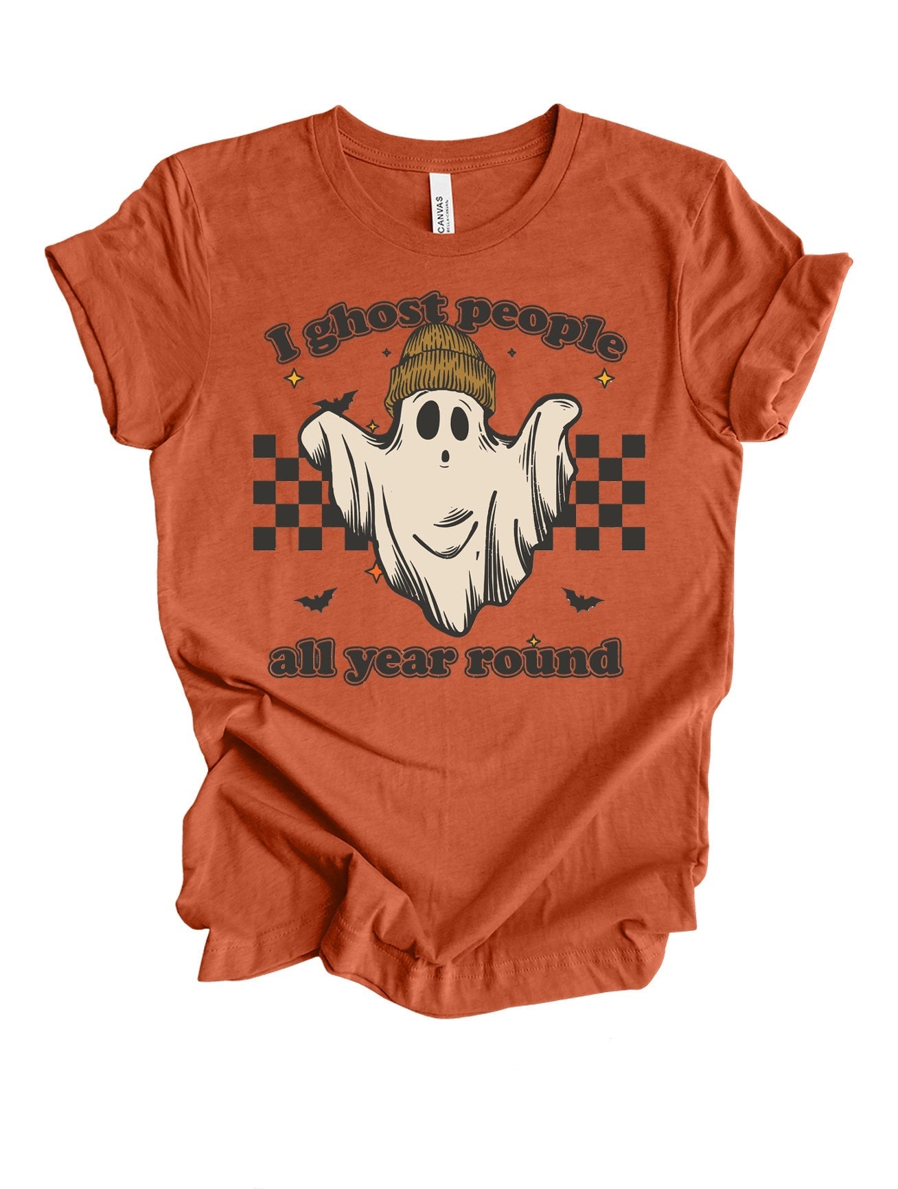 Funny Halloween Shirt I Ghost People All Year Round Shirt for Her Retro Sweatshirt - Squishy Cheeks